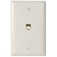 thumbnail image 1 of PASS & SEYMOUR Wall Plate, Phone Jack, White Nylon TPTE1WCC12, 1 of 4