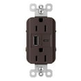 thumbnail image 1 of Legrand R26USBAC6DBCCV4 Radiant 6 Ampere Tamper Resistant Electrical Outlet - Bronze, 1 of 7