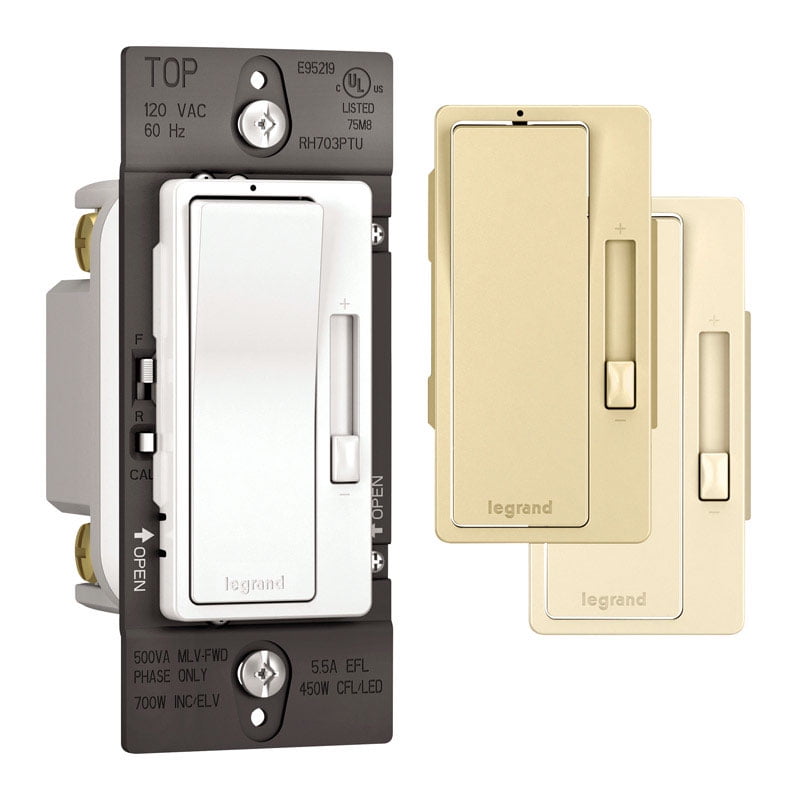 Legrand Multicolored Smart Slide Dimmer Switch with LED Locator