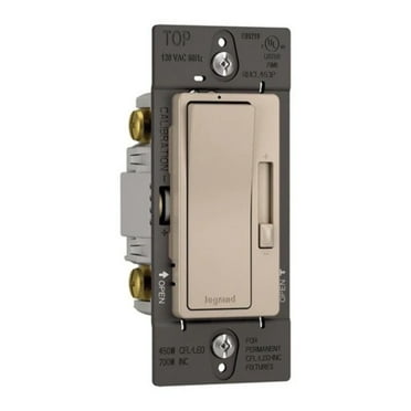Legrand RHCL453PNICCV4 Pass & Seymour LED Dimmer, 3-Way, Single-Pole, Nickel, 450-Watt - Quantity 1