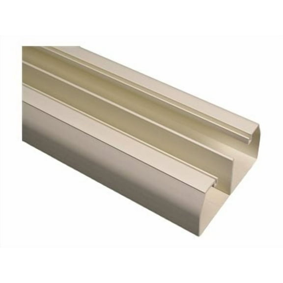 Cover Plate Raceway, 40N2 Series, 2 Channel, 4 in W, 2 in H, 8 ft L, White