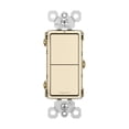thumbnail image 1 of RCD11LA tm811lacc 2 single pole 1w decora switch 15amp 120/277 volt light alomond qty 1, 1 of 7