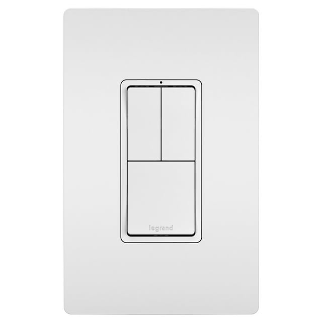 Legrand Rcd113 Radiant 15 Ampere Combination Single Pole/Single Pole/3