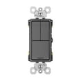 thumbnail image 1 of Legrand RCD113BK Radiant 15 Ampere Combination Single Pole/Single Pole/3-Way Light Switch, 1 of 7