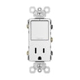 thumbnail image 1 of Legrand RCD38TRW Radiant 15 Ampere Combination Tamper Resistant Outlet And 3-Way Light, 1 of 7
