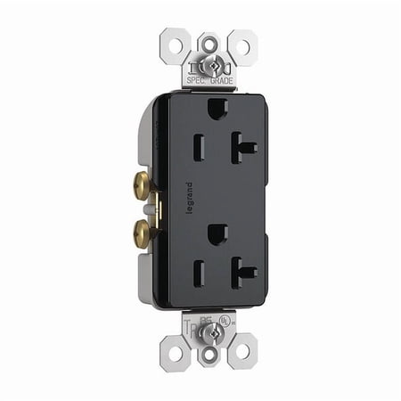 Legrand Receptacle,Straight Blade,20A,NEMA 5-20R TR26352RGCC6