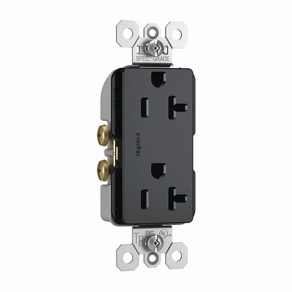 Legrand Receptacle,Straight Blade,20A,NEMA 5-20R TR26352RGCC6