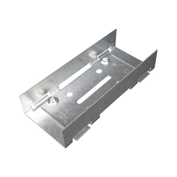 Raceway Rigid Inside Coupling, 3000 Series, 1 Channel, 2.5 in W, 1.25 in H, 6 in L, Gray
