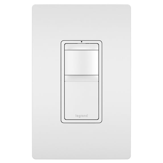 legrand radiant wall occ/vac sensor 2-wire 3 color - tri-color - rrw600utc