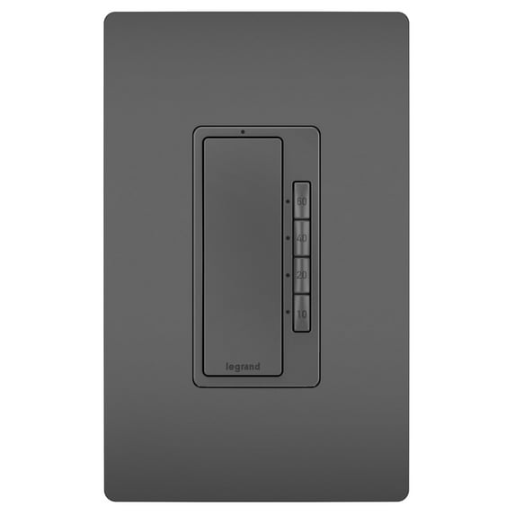 Legrand RT2BK Radiant 4-Button Countdown Timer Switch - Black