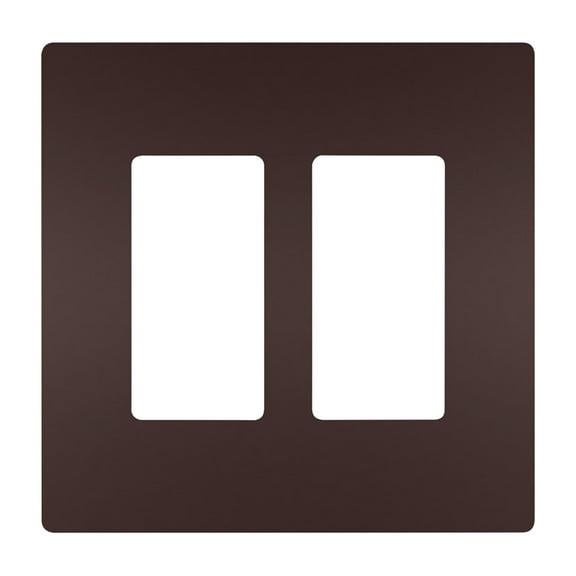 PASS & SEYMOUR Radiant 2-Gang Plastic Wall Plate, Dark Bronze RWP262DBCC6