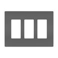 thumbnail image 1 of Legrand Rwp263 Radiant 3-Gang Light Switch / Outlet Cover Wall Plate - Black, 1 of 6