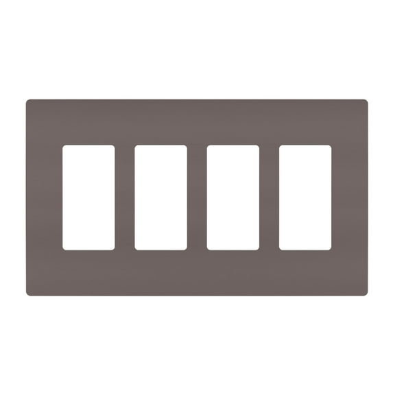 Legrand RWP264 Radiant 4-Gang Decorator Rocker Light Switch / Outlet Cover Wall Plate -