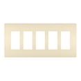 thumbnail image 1 of Legrand Rwp265 Radiant 5-Gang Decorator Rocker Light Switch / Outlet Cover Wall Plate -, 1 of 7