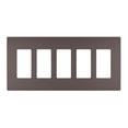 thumbnail image 1 of Legrand RWP265DB Radiant 5-Gang Decorator Rocker Light Switch / Outlet Cover Wall Plate -, 1 of 6