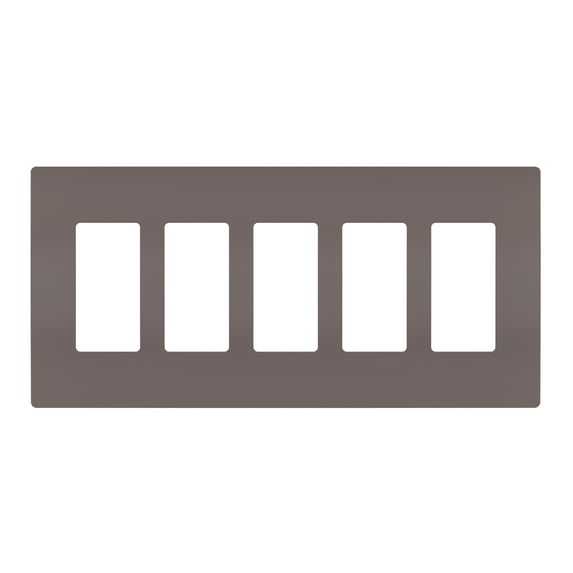 Legrand RWP265 Radiant 5-Gang Decorator Rocker Light Switch / Outlet Cover Wall Plate -