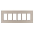 thumbnail image 1 of Legrand RWP266NI Radiant 6-Gang Decorator Rocker Light Switch / Outlet Cover Wall Plate -, 1 of 6