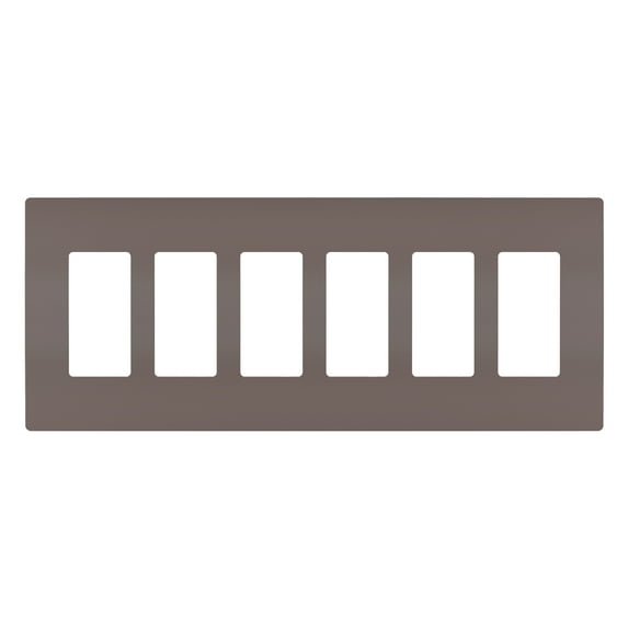 Legrand RWP266 Radiant 6-Gang Decorator Rocker Light Switch / Outlet Cover Wall Plate -