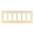 thumbnail image 1 of Legrand RWP266I Radiant 6-Gang Decorator Rocker Light Switch / Outlet Cover Wall Plate -, 1 of 6
