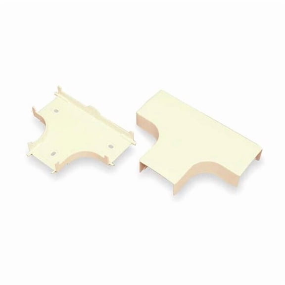 Tee Raceway, PN03 Series, 1 Channel, 2-3/4 in W, 1/2 in H, 4-1/4 in L, Ivory PN03F15V