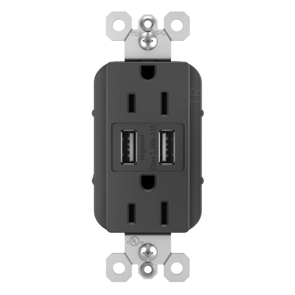 Legrand Tm826usb Radiant Usb Outlet