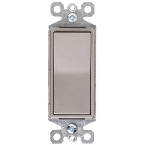 legrand - pass & seymour tm873nicc10 grounded 3-way decorator switch, 15-amp, 120/277-volt, nickel