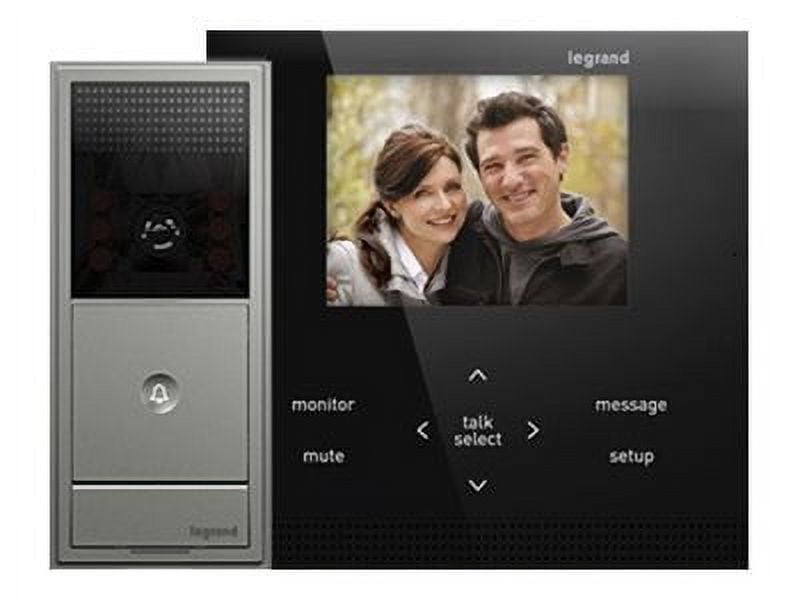 Legrand Video Intercom Kit - Video intercom system - wireless - 1 camera(s) - black, magnesium