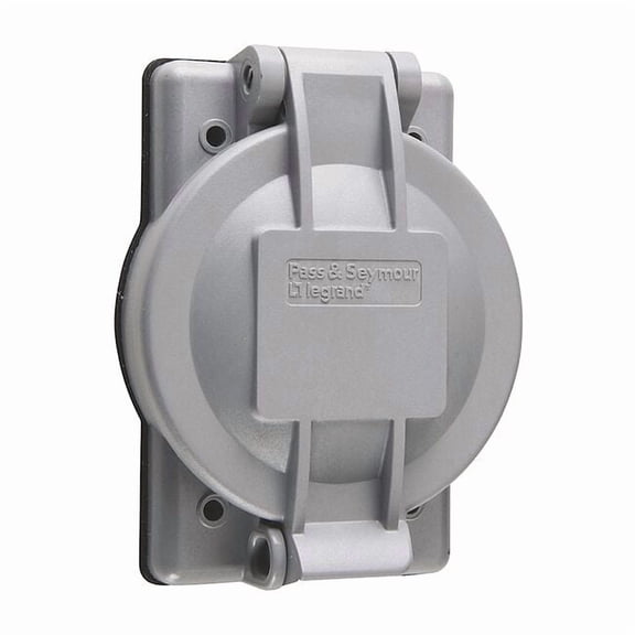 Watertight Flanged Locking Inlet, Non-NEMA, None Pole, Surface Mount WPG2