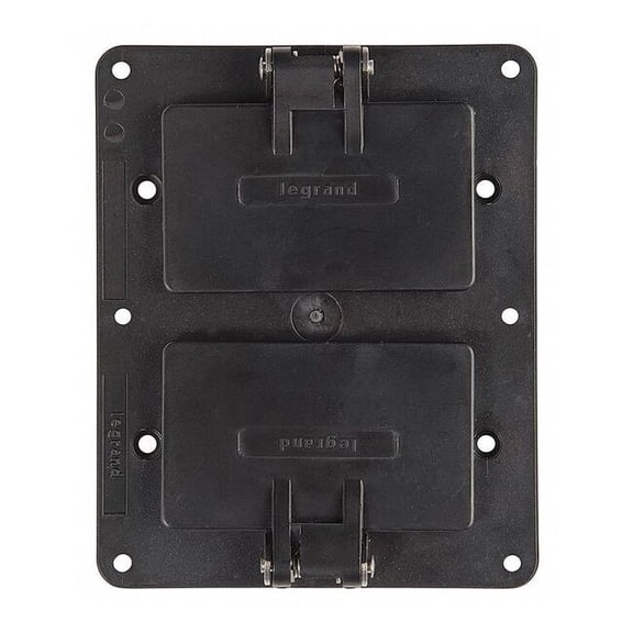 2 Gangs -Gang Horizontal, Vertical Weatherproof Cover, 4-17/64 in W, 5-1/4 in H