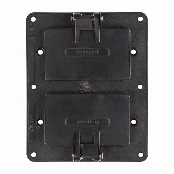 2 Gangs -Gang Horizontal, Vertical Weatherproof Cover, 4-17/64 in W, 5-1/4 in H