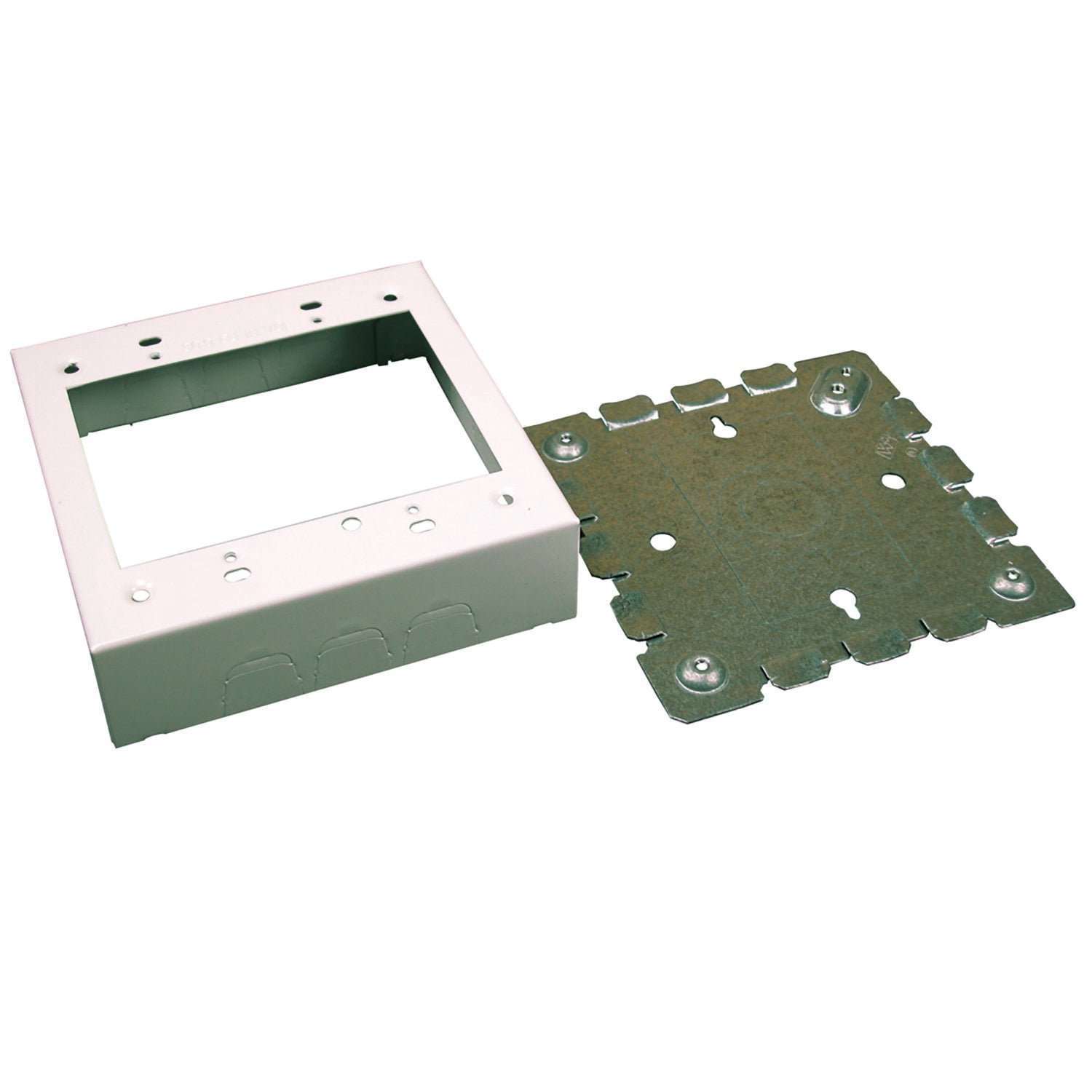 Wiremold 700 Series Metal Surface Raceway 2-Gang Raceway Electrical Box ...