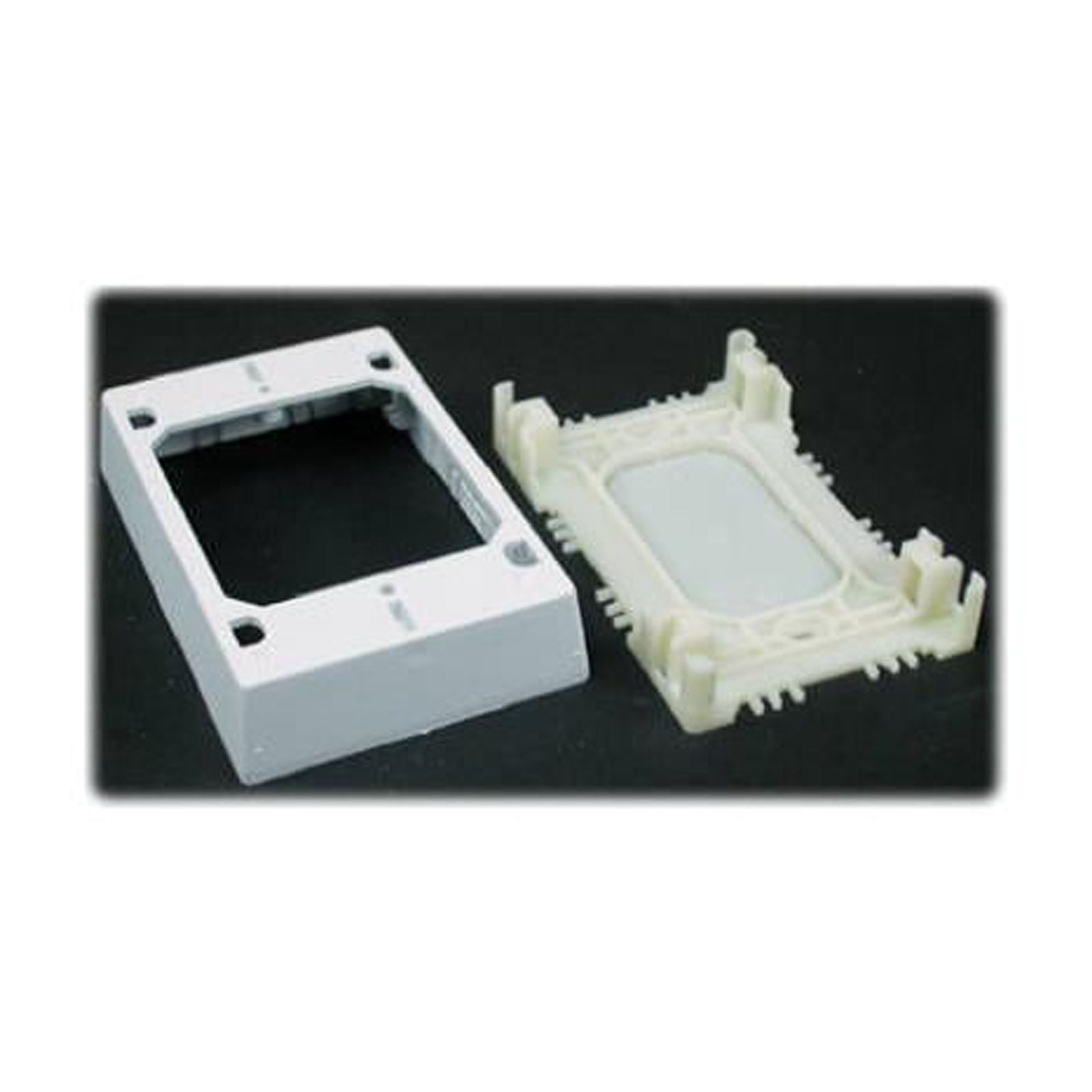 Legrand Wiremold NMW2 Single Gang Plastic Switch/Outlet Box, White