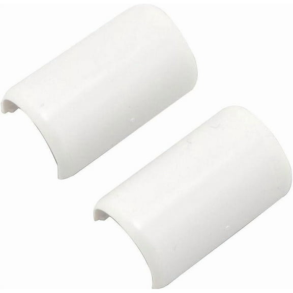 Wiremold Cable Cover C19 - Plastic Coupling, White - 9/16 In. W x 7/16 In. D