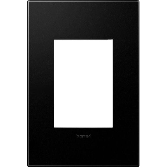 Legrand adorne 1-Gang, 3-Module Screwless Wall Plate in Graphite Finish, AWP1G3GR4