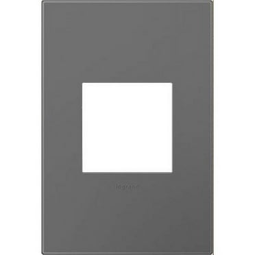 Legrand adorne 1-Gang Screwless Wall Plate in Gloss Magnesium Finish, AWP1G2MG6