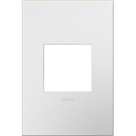 Legrand adorne 1-Gang Wall Plate in Gloss White Finish