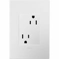 thumbnail image 1 of Legrand adorne 15A Tamper-Resistant Outlet with Matching Wall Plate, Plus Size, in Gloss White Finish, ARTR153W4WP, 1 of 3
