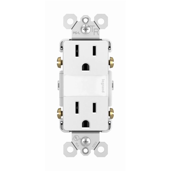Legrand radiant Adjustable LED Night Light Outlet, Nightlight , Tamper Resistant, Safe for Kids, White, NTL885TRWCC6