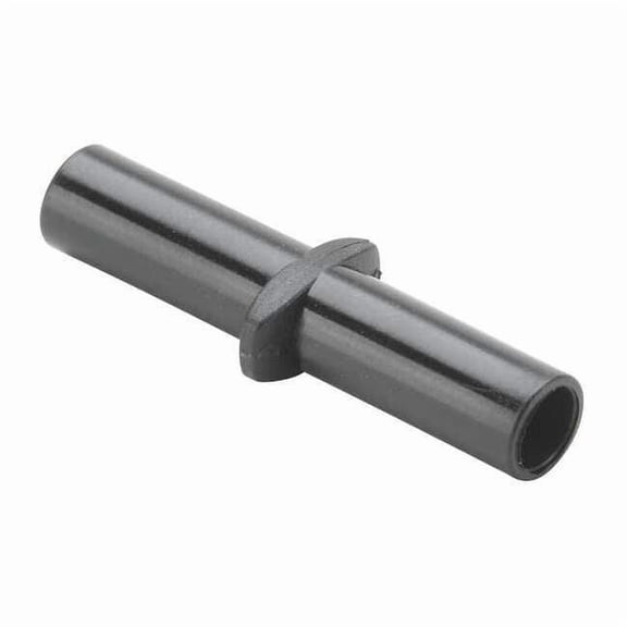 Push-Fit Union Fitting, Fiberglass-Reinforced Nylon, Black, 10 PK