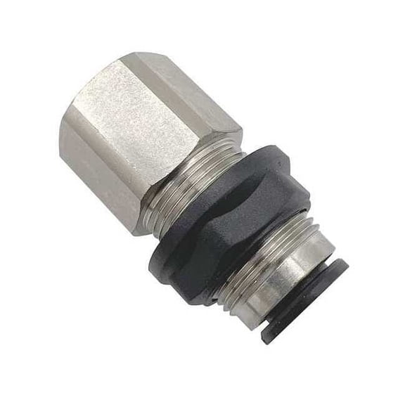 Legris Fractional Push-to-Connect Fitting, Nylon, Black 3036 04 11