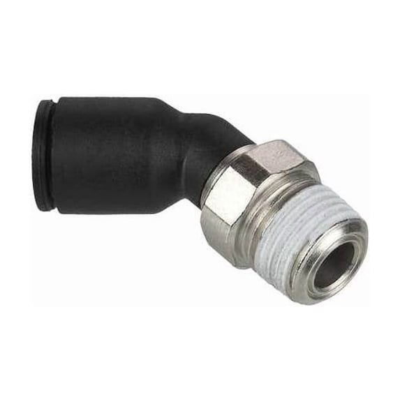 Legris Fractional Push-to-Connect Fitting, Nylon, Black 3113 53 14