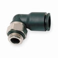 thumbnail image 1 of Push-Fit Elbow Fitting, 8mm Tube Size, Fiberglass-Reinforced Nylon, Black, 10 PK, 1 of 1
