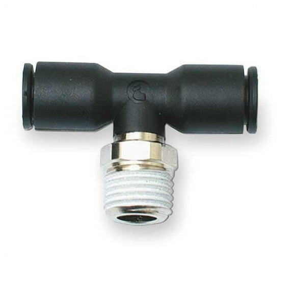 Legris Male Tee,Tube 12mm,Pipe 1/4 In,PK10 3108 12 13
