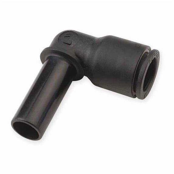 Push-Fit Elbow Fitting, 10mm Tube Size, Fiberglass-Reinforced Nylon, Black, 10 PK 3182 10 00