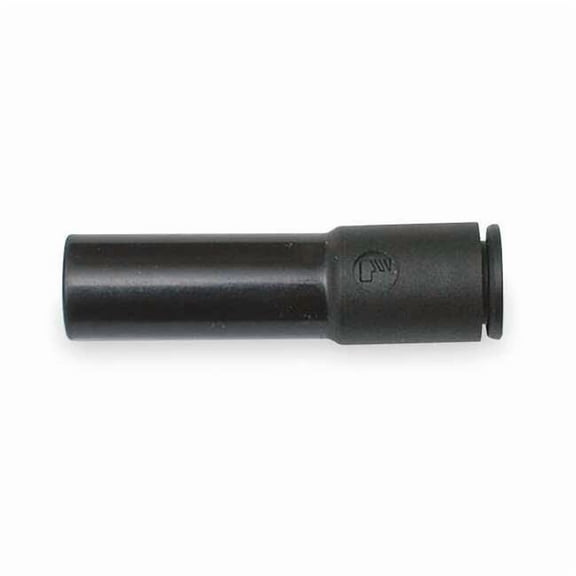 Push-Fit Adapter Fitting, 4mm Tube Size, Fiberglass-Reinforced Nylon, Black, 10 PK 3166 04 08