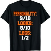 CORATO Legs 1/2 Funny Leg Amputee Prosthetic Surgery Humor Graphic T-Shirt