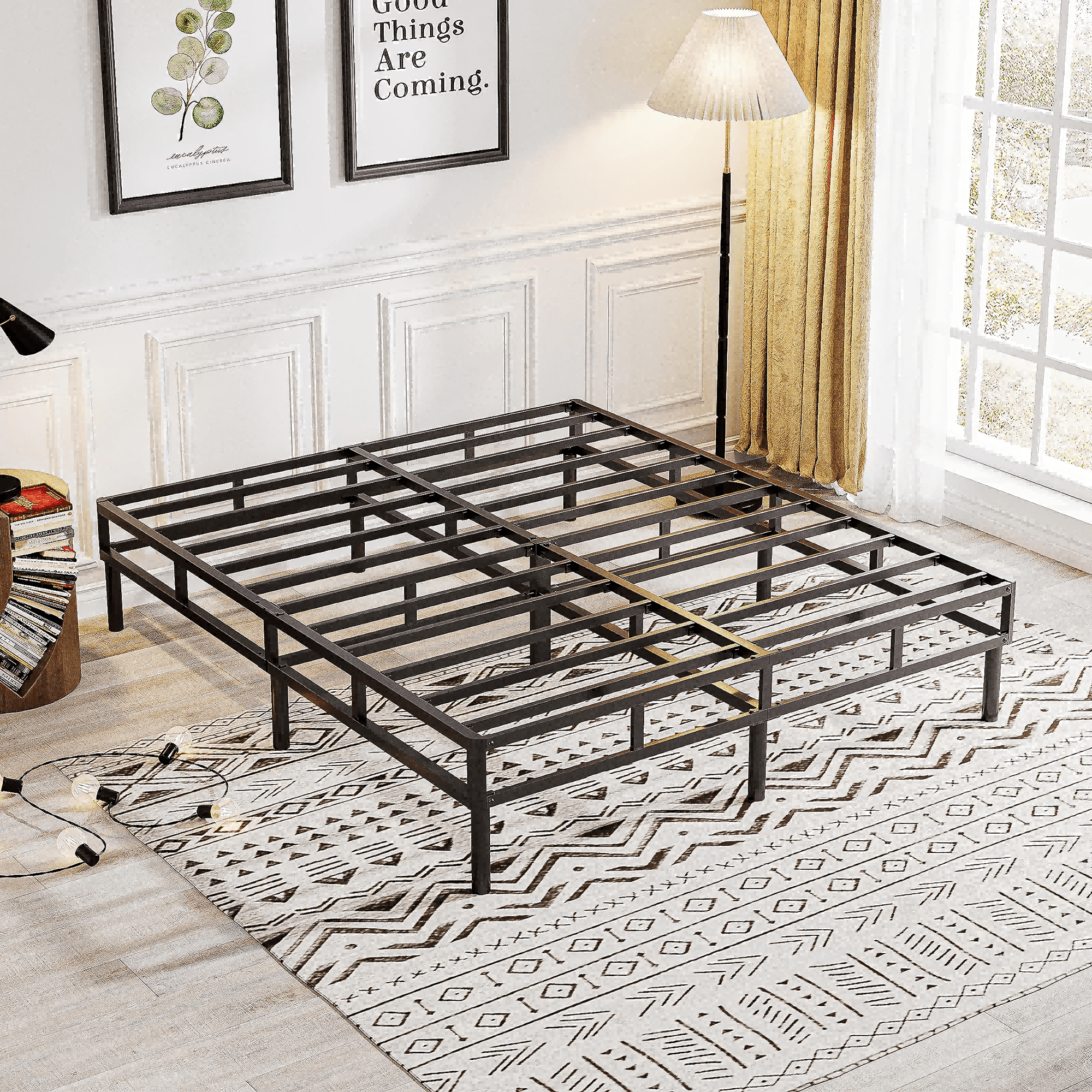 Legs Included QFTIME 14" Metal King Box Spring, Sturdy Mattress