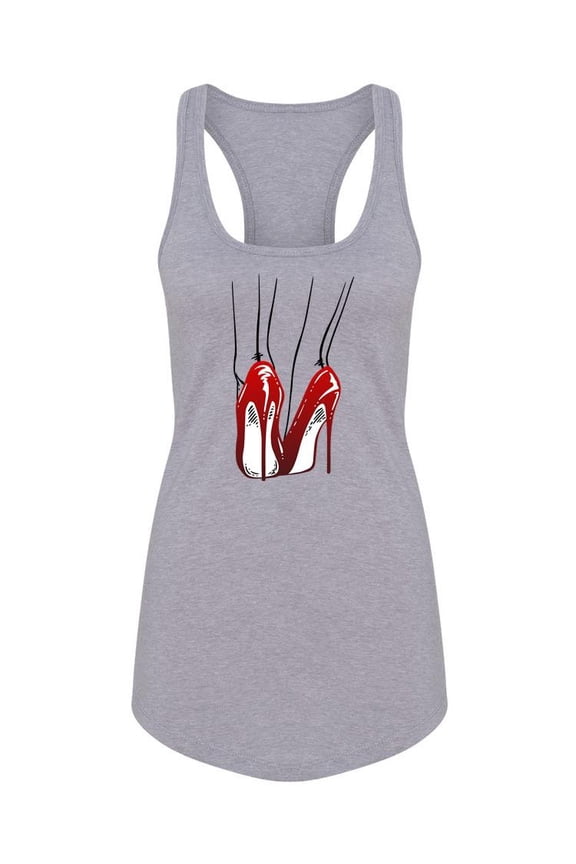 Legs On Heels Racerback Tank Women -Image by Shutterstock, Female Medium