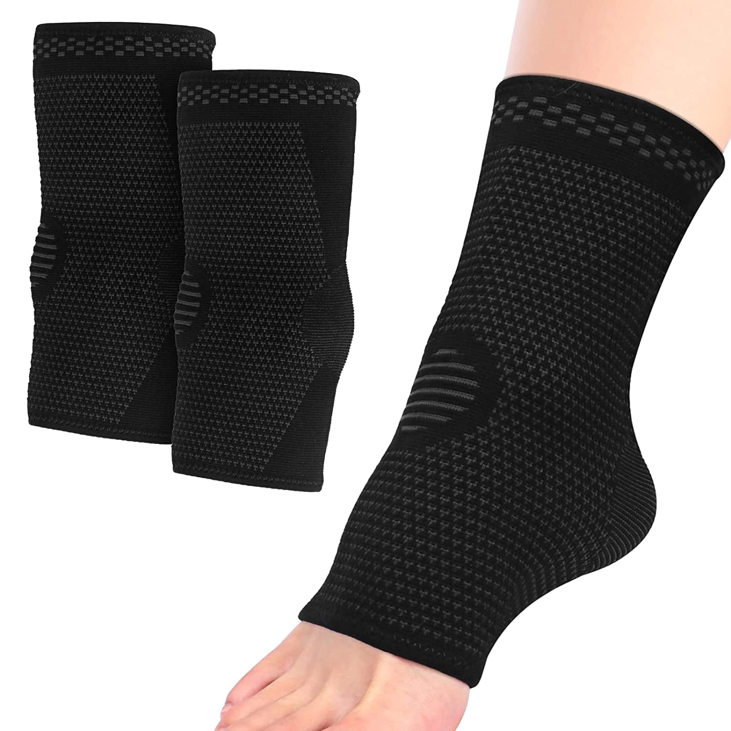 High-Elastic Ankle Brace For Men & Women - Adjustable Compression Support For Sports & Pain