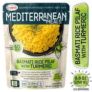 Legurme Ready to Eat Basmati Rice Pilaf with Turmeric, Gluten Free, Plant Based, Vegan, NO Preservatives, NO Colorants, NO Artificial Flavors, 8.8 oz